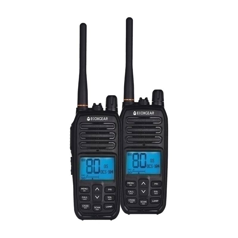ECOXTALK EXG500 5-Watt Long Range IP67 Handheld UHF Radio Twin Pack (17km)